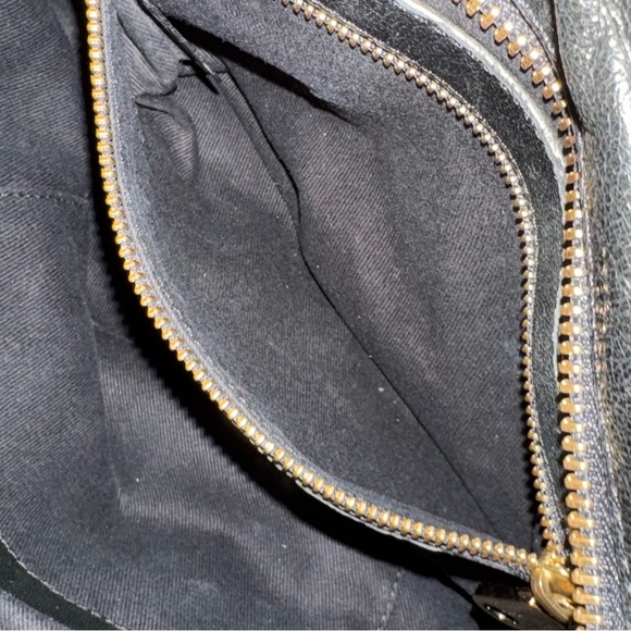 Authentic Chloé Ethel Black Leather Handbag with Gold Hardware - Picture 14 of 16